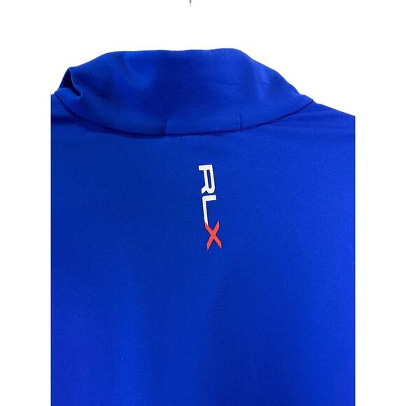 RLX Ralph Lauren Royal Blue 1/4 Zip Performance Pullover XL Golf Athleisure - Picture 8 of 16